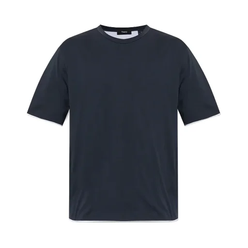Contrasting-Trim T-Shirt