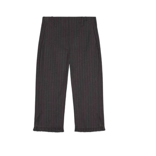 Ganni Pinstriped Capri Trousers