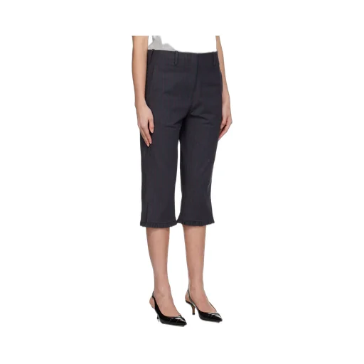 Ganni Pinstriped Capri Trousers