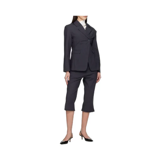 Ganni Pinstriped Capri Trousers