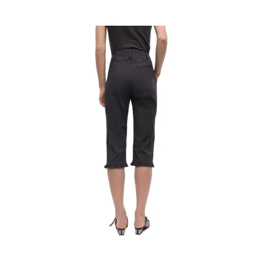 Ganni Pinstriped Capri Trousers