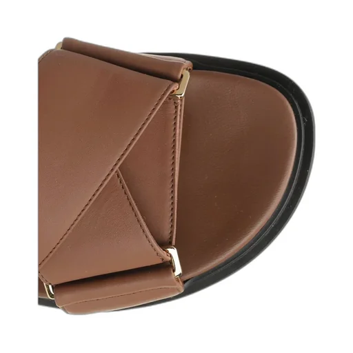 Brown Leather Fussbett