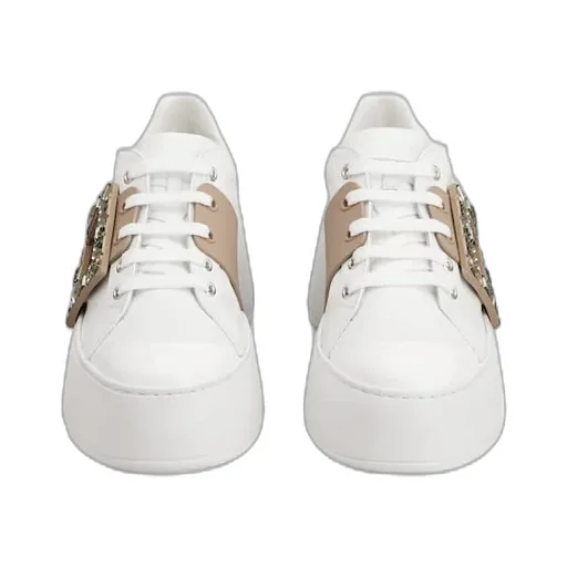 Roger Vivier Viv' Skate Embellished Sneakers