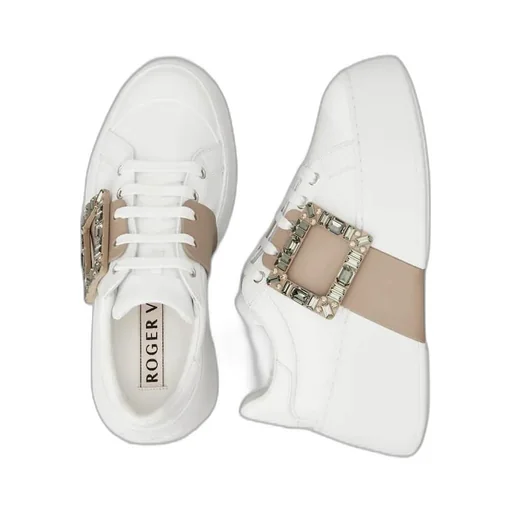 Roger Vivier Viv' Skate Embellished Sneakers