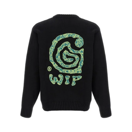 Logo-Embroidered Ribbed Sweater