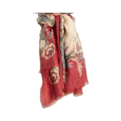 Etro Patterned Frayed Edge Scarf