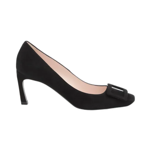 70Mm Buckle-Embellished Suede Pumps
