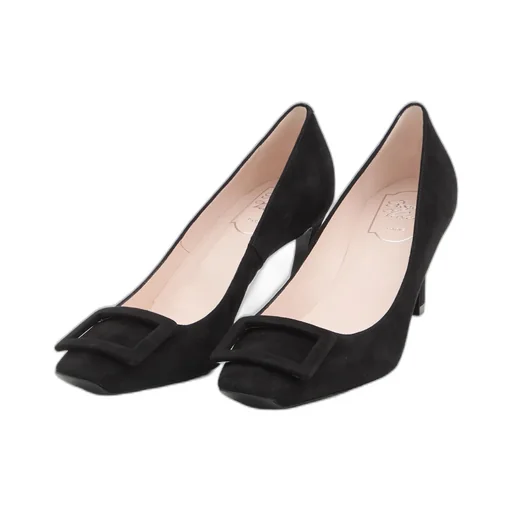70Mm Buckle-Embellished Suede Pumps