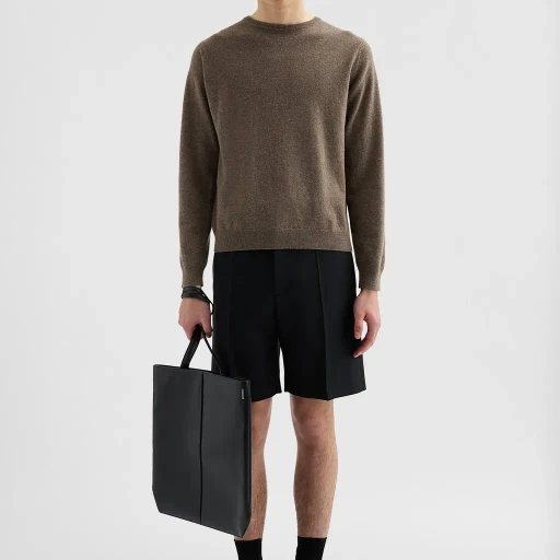 Wool Blend Crew-Neck Sweater