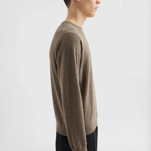 Wool Blend Crew-Neck Sweater