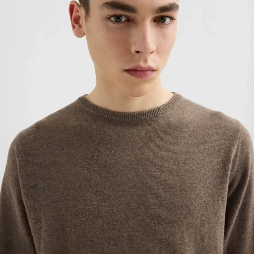 Wool Blend Crew-Neck Sweater
