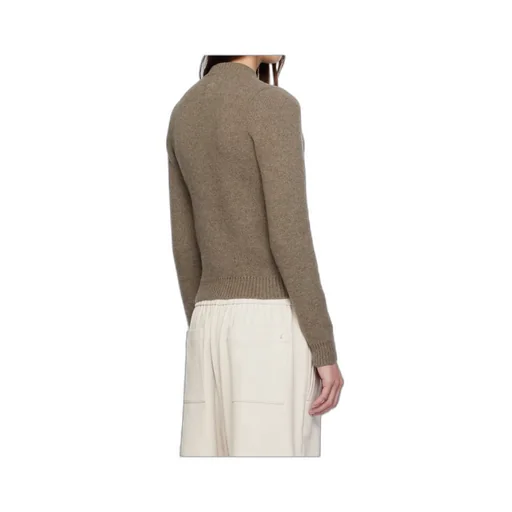 Crew Neck Cashmere Blend Cardigan