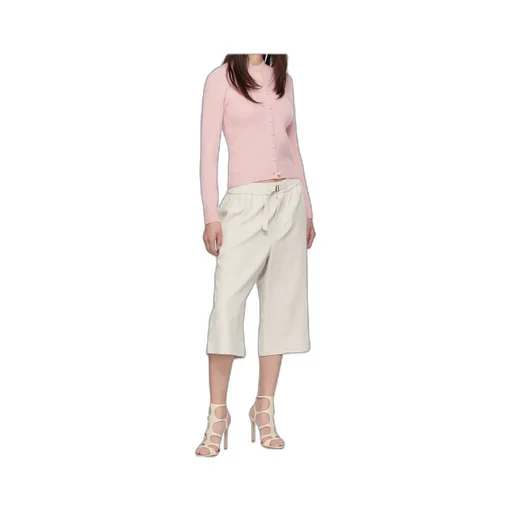 Crew Neck Cashmere Blend Cardigan