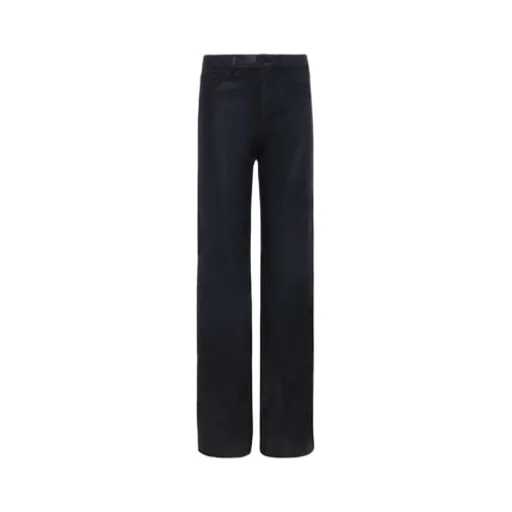 L'agence Clayton Coated Wide-Leg Jeans