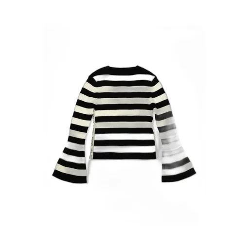 Balmain Kids Striped Buttoned Cardigan