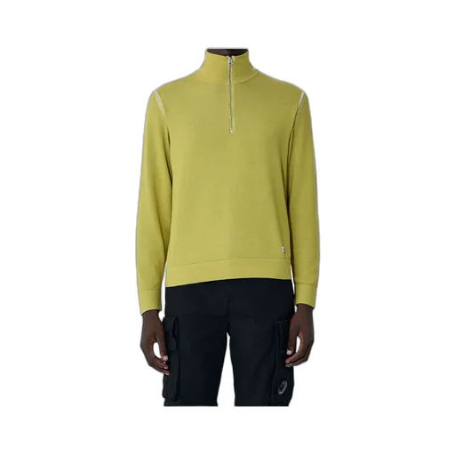 Half-Zip High-Neck Sweater