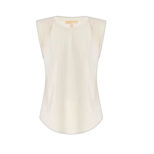 Padded-Shoulder Top