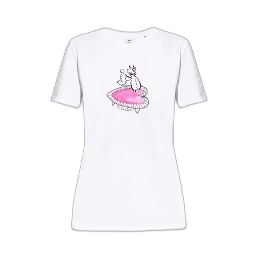 Ps Paul Smith Logo Printed Crewneck T-Shirt