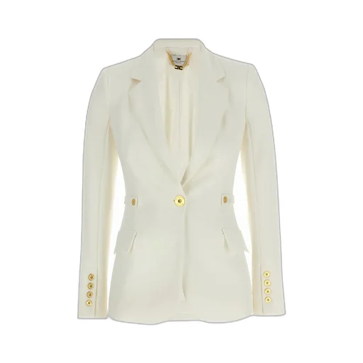 Elisabetta Franchi Single-Breasted Jewel Strap Blazer