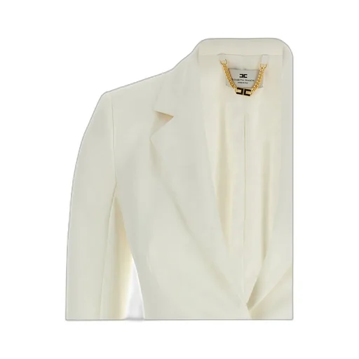 Elisabetta Franchi Single-Breasted Jewel Strap Blazer