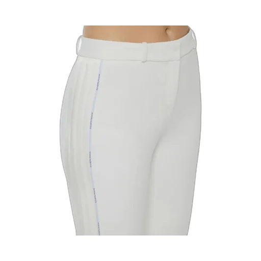 Trousers In Lightweight Crepe Fabric With Tuxedo Details
