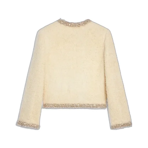 Embroidered Chelsea Jacket In Silk Natt