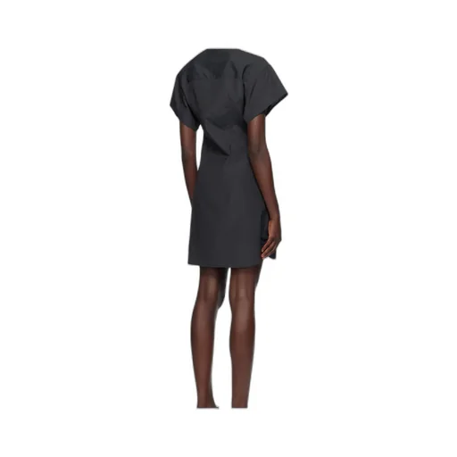 Black Gretchen Shirt Minidress