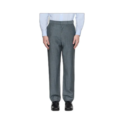 Blue Evan Wool-Blend Trousers