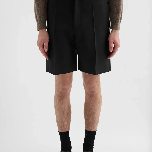Wool Canvas Shorts