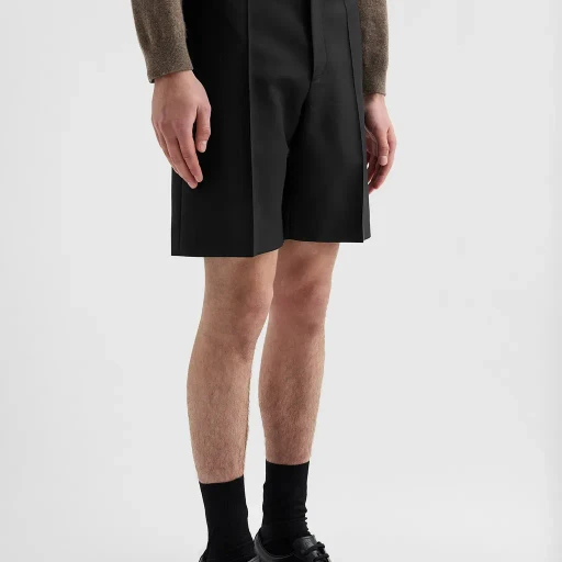 Wool Canvas Shorts