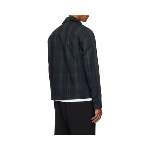 Moncler Checkered Collared Zip-Up Jacket