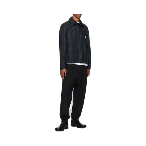 Moncler Checkered Collared Zip-Up Jacket