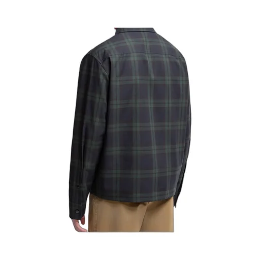 Moncler Checkered Collared Zip-Up Jacket