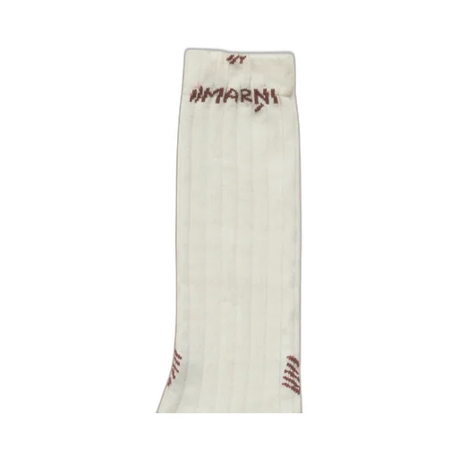 Marni Logo Mended Ribbed Socks
