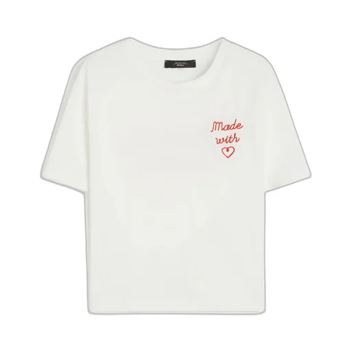 Weekend Max Mara Motif Embroidery Boxy Fit T-Shirt
