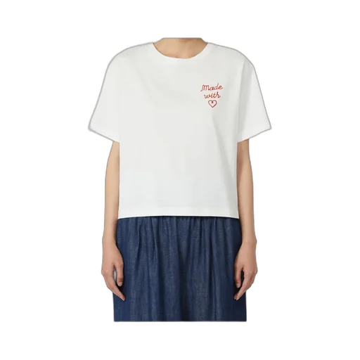 Weekend Max Mara Motif Embroidery Boxy Fit T-Shirt