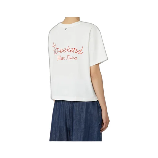 Weekend Max Mara Motif Embroidery Boxy Fit T-Shirt