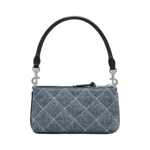 The Quilted Denim Utility Cross Body Bag