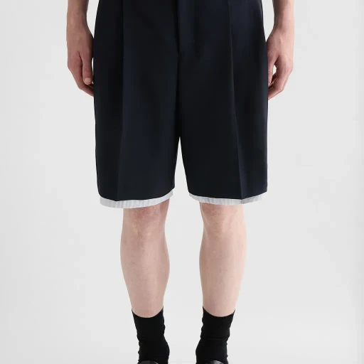 Wool Canvas Shorts
