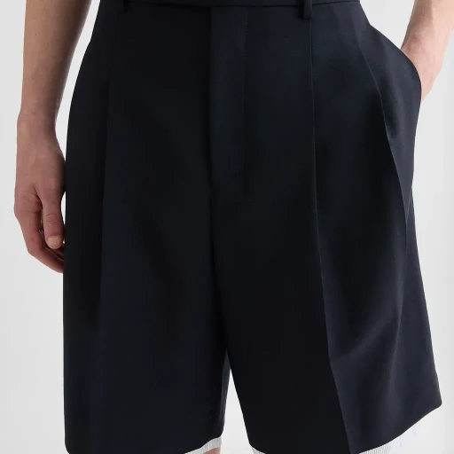 Wool Canvas Shorts