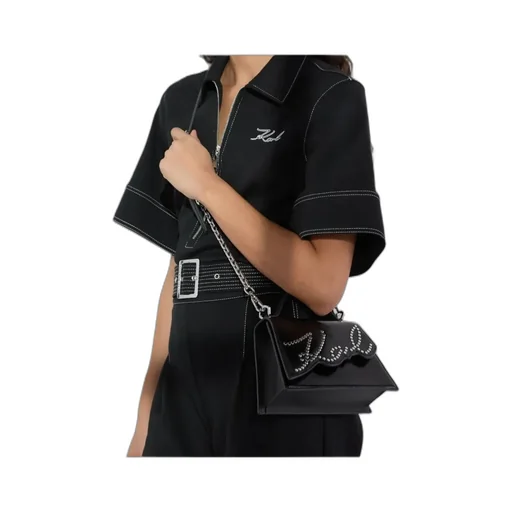 Small Signature Studded Cross Body Bag