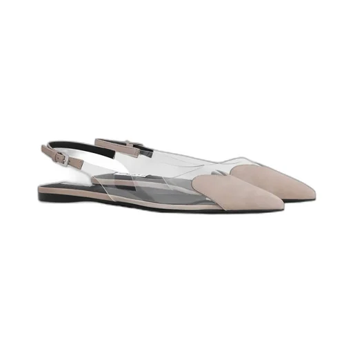 Flat Slingbacks Le CŒUr In Suede