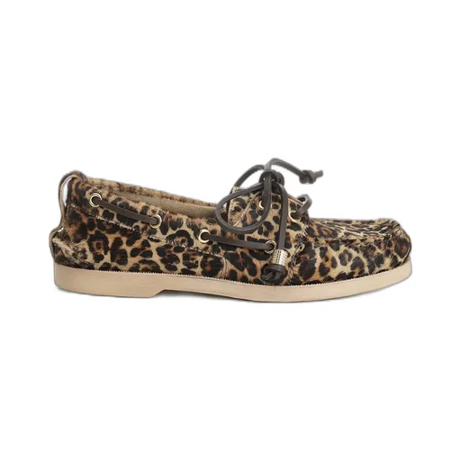 Golden Goose Deluxe Brand Leopard Printed Boat Moccasins