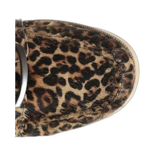 Golden Goose Deluxe Brand Leopard Printed Boat Moccasins