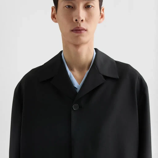 Wool Canvas Coat