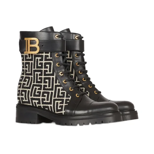 Bicolor Jacquard Ranger Romy Ankle Boots