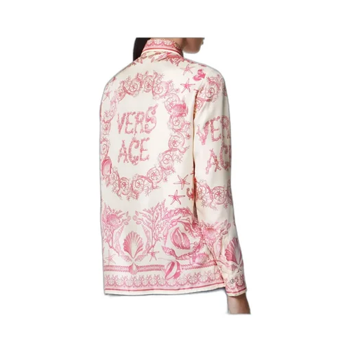 Versace Barocco Printed Long-Sleeved Shirt