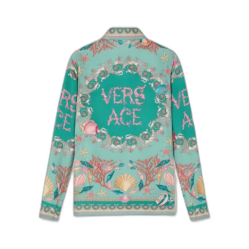 Versace Barocco Printed Long-Sleeved Shirt