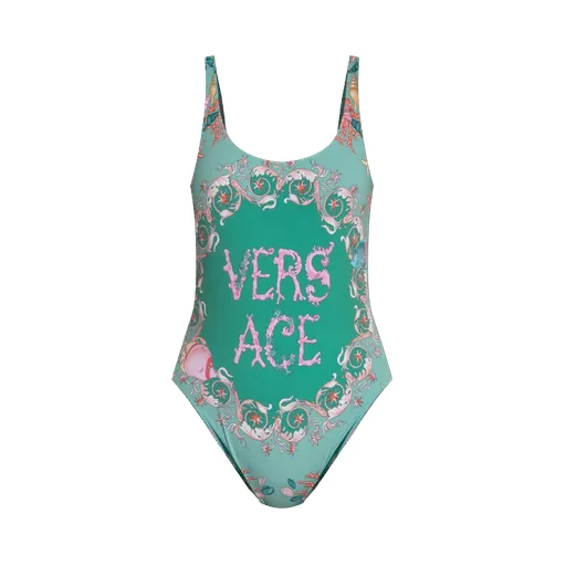 Versace Pattern-Printed One Piece Swimsuit