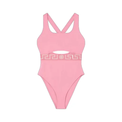 Versace Greca Border Cut-Out One-Piece Swimsuit